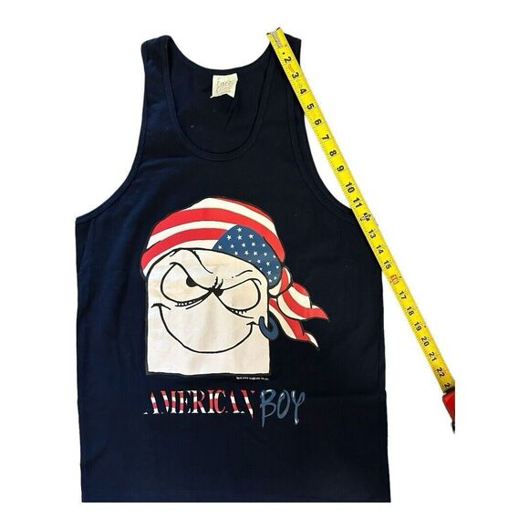 Rare Vintage 90s NES Face Offs Shirt Size Medium *See Measurements* Tank Top Art - Picture 4 of 7